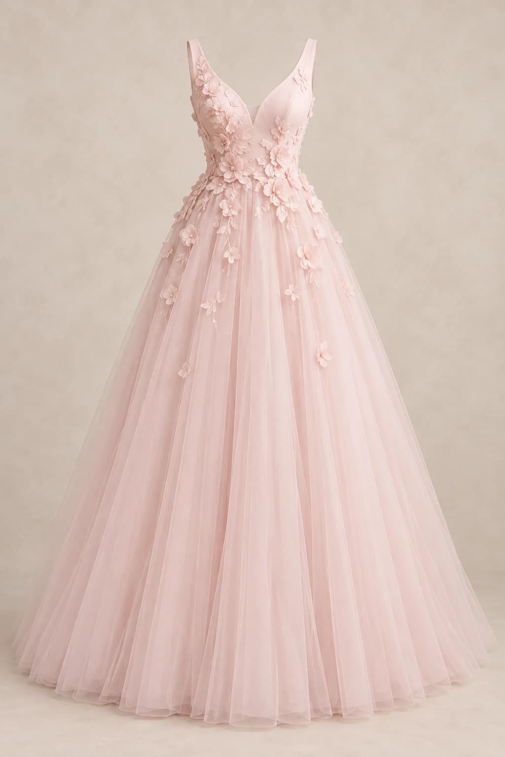 Blush in bloom: standalone reference for this dress design