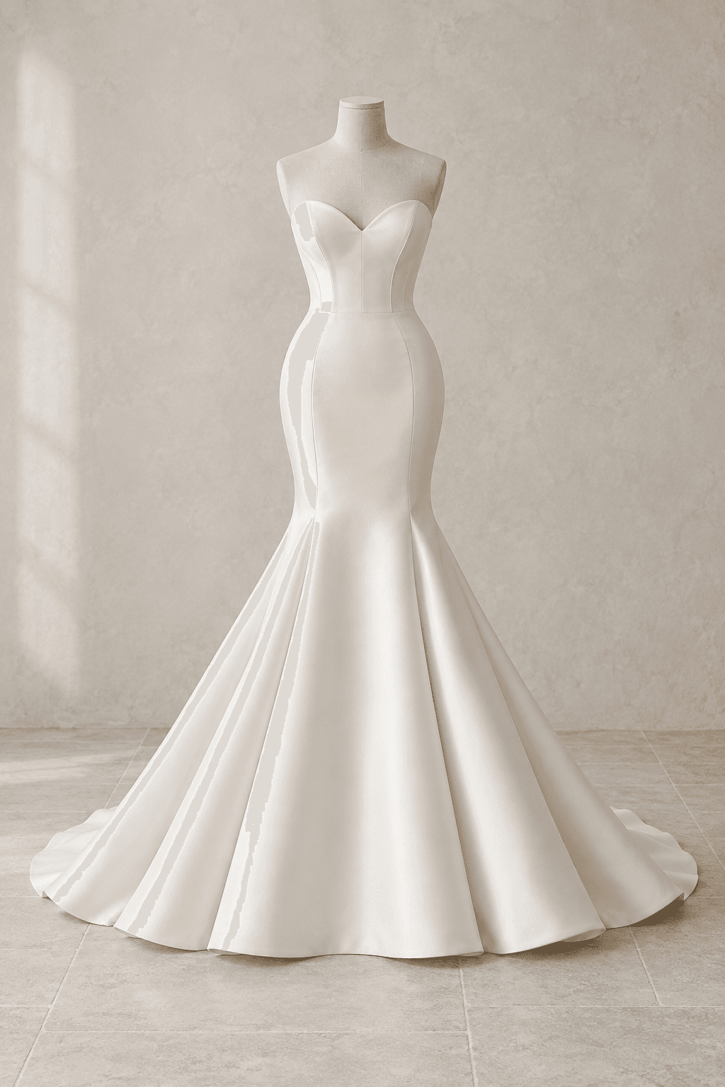Strapless Mikado Mermaid Wedding Dress