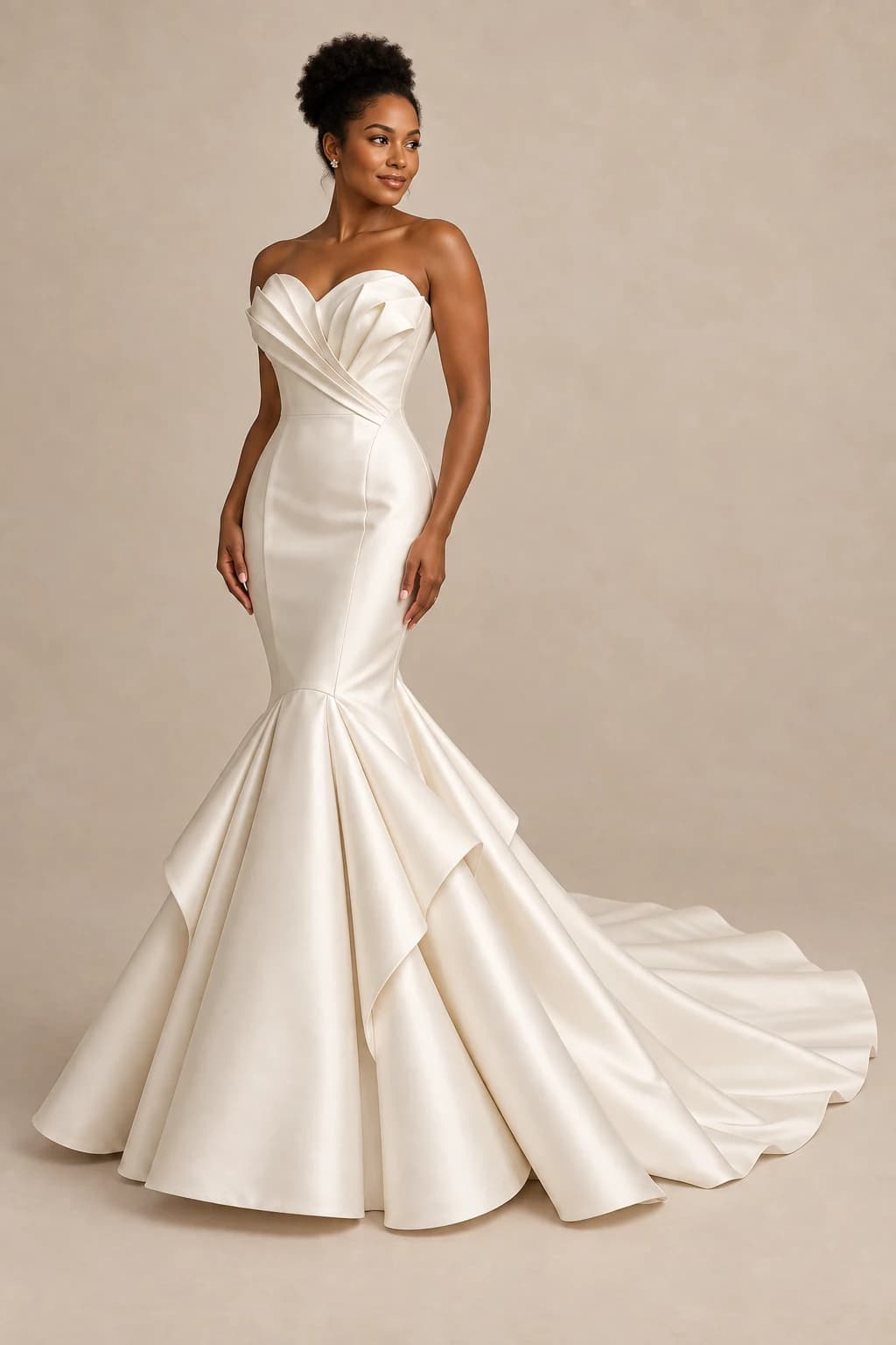 Strapless Mikado Mermaid Wedding Dress
