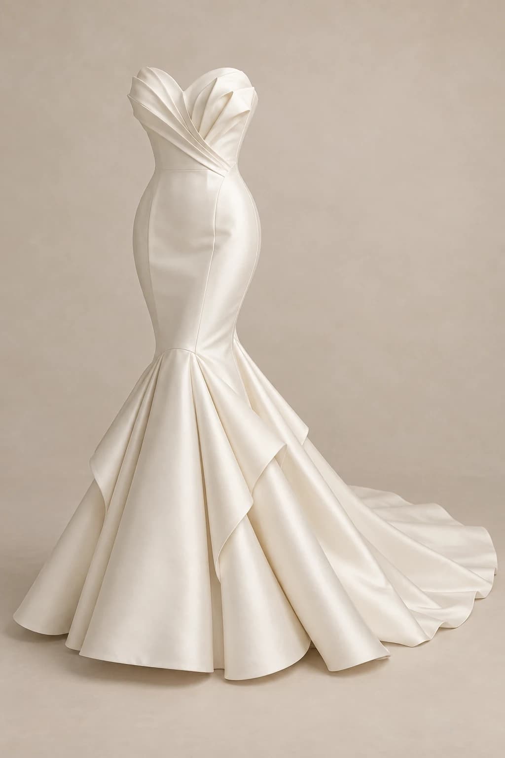 Folded Fan: standalone reference for this dress design