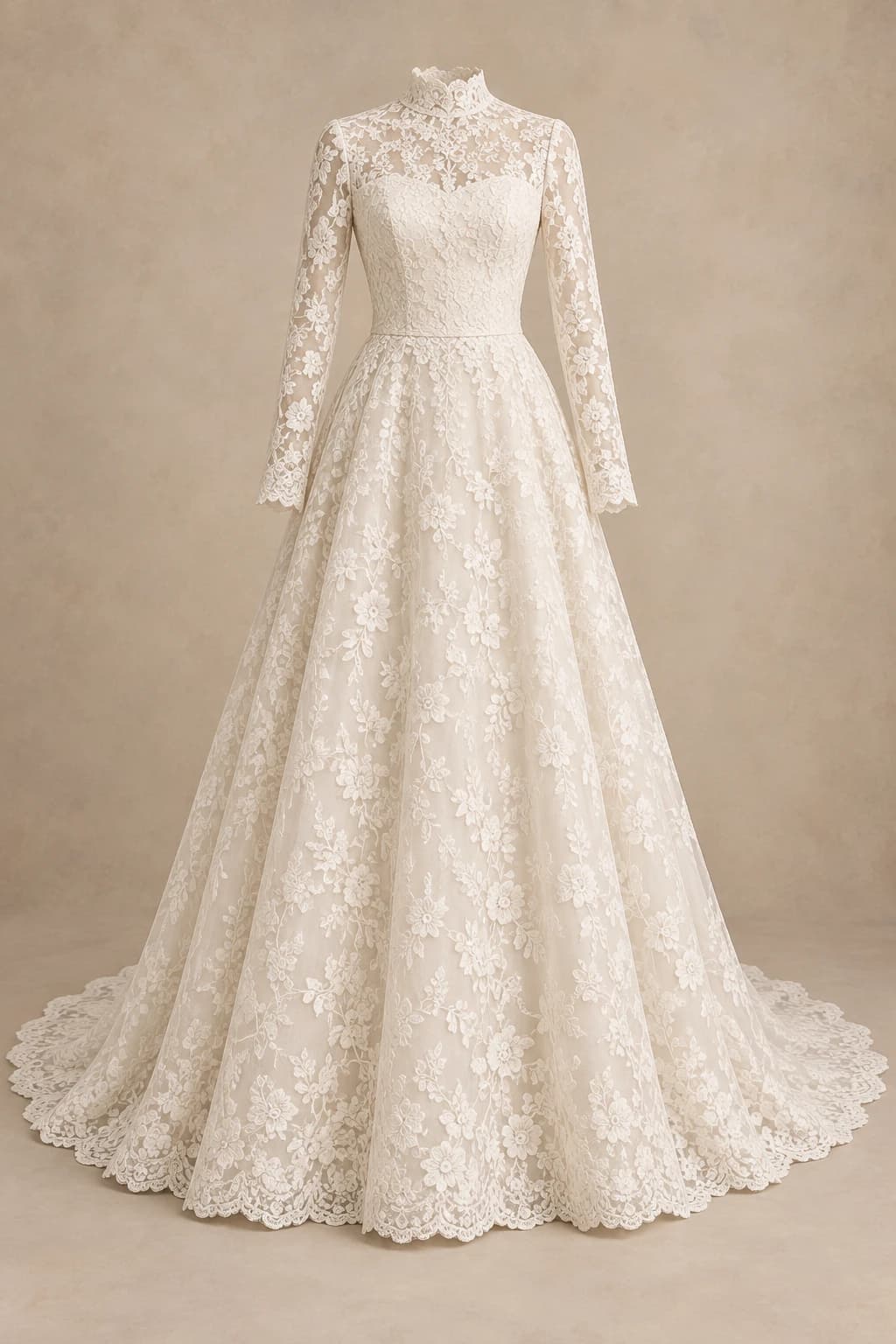 Timeless lace: standalone reference for this dress design