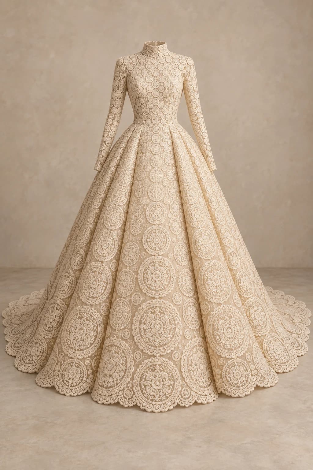 Lace Medallion: standalone reference for this dress design